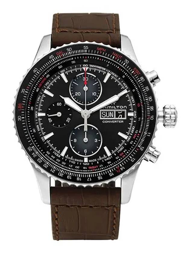 Khaki Aviation Automatic Watch Brown - HAMILTON - BALAAN 3