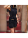 Women's Knitted Belt OnePiece Double G Chain Dress 658350XKBVO - GUCCI - BALAAN 2