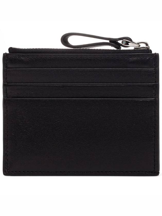 V Logo Card Wallet Black - VALENTINO - BALAAN 3