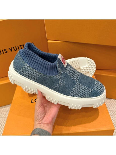 Sneakers Denim Check Socks - LOUIS VUITTON - BALAAN 2