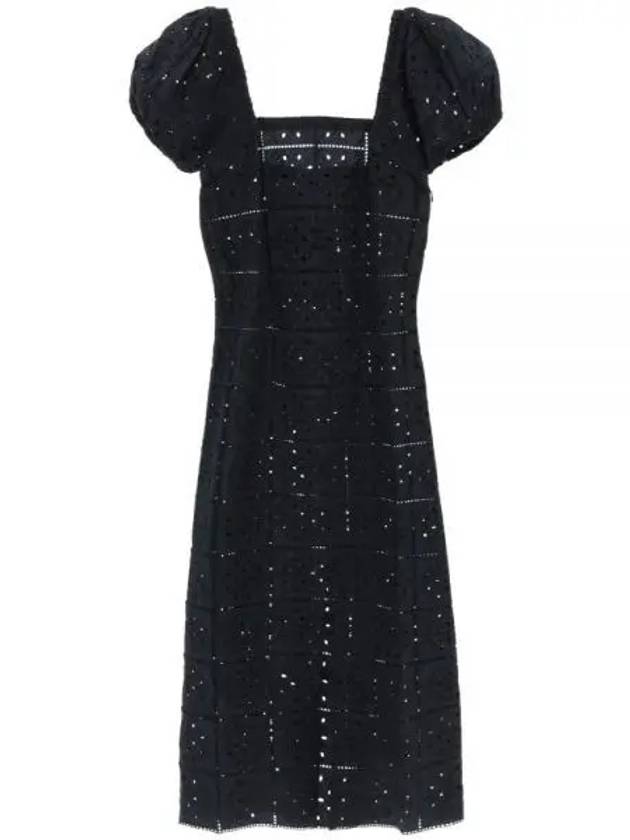 Women's Broadly Anglaise Long Dress Black - GANNI - BALAAN 2