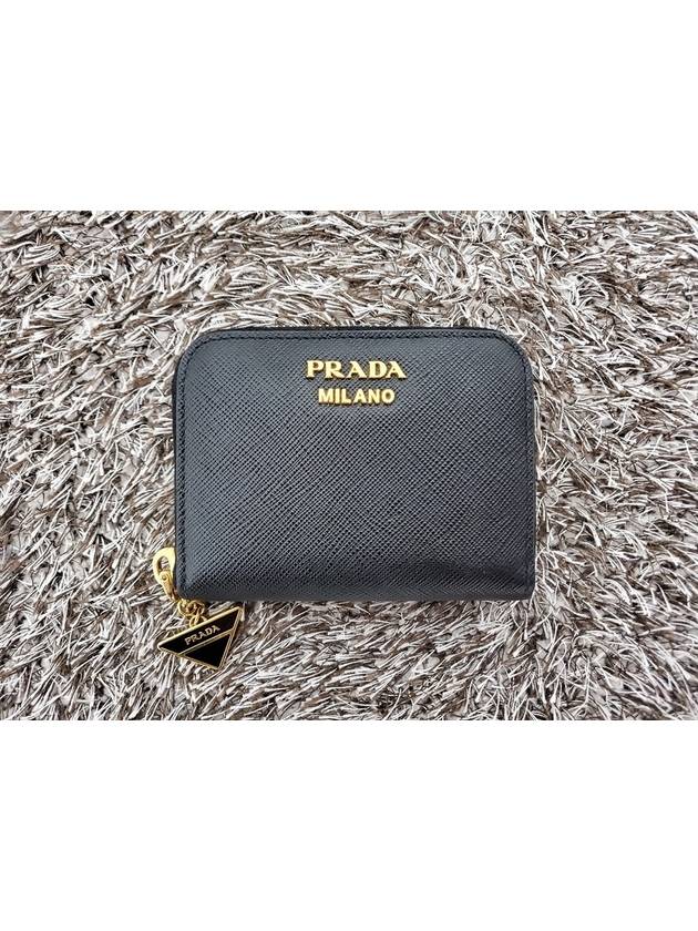 Saffiano Black Card Wallet - PRADA - BALAAN 3