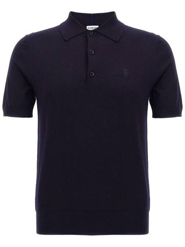 Burberry Wool Polo Shirt - BURBERRY - BALAAN 1