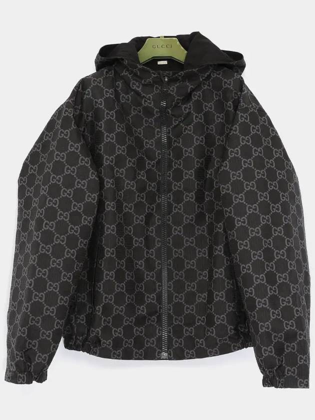 Reversible GG Ripstop Nylon Jacket Black - GUCCI - BALAAN 2