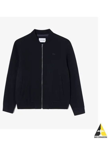 Men s Stadium Neck Wool Hybrid Jacket Navy - LACOSTE - BALAAN 1