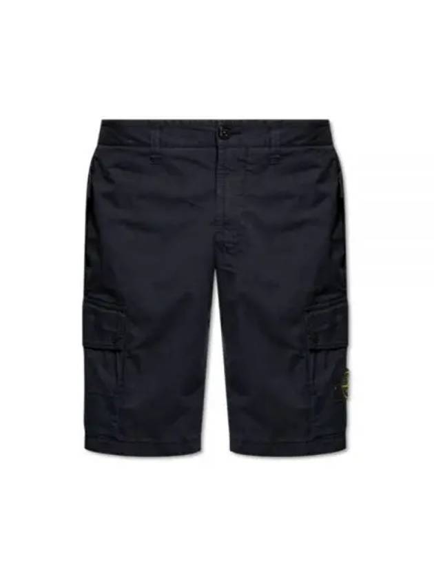 Wappen Cargo Bermuda Shorts Navy - STONE ISLAND - BALAAN 2