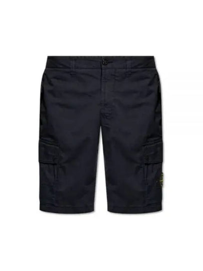 Wappen Cargo Bermuda Shorts Navy - STONE ISLAND - BALAAN 2