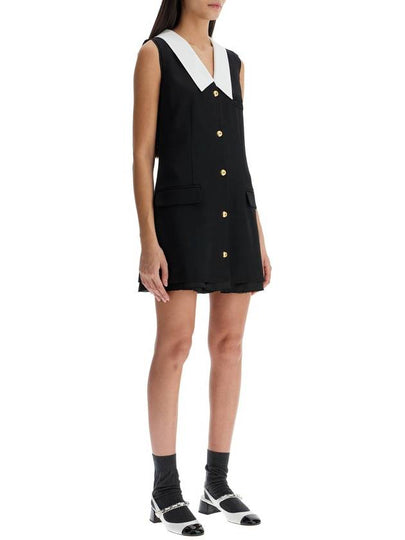 sleeveless mini wool dress - MIU MIU - BALAAN 2