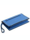 Rockstud Flap ClutchJW2B0399NBD L31 Blue - VALENTINO - BALAAN 5