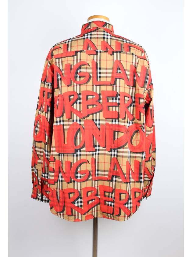 Graffiti check shirt XXL - BURBERRY - BALAAN 4