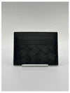 Intrecciato Leather Card Wallet Black - BOTTEGA VENETA - BALAAN 3