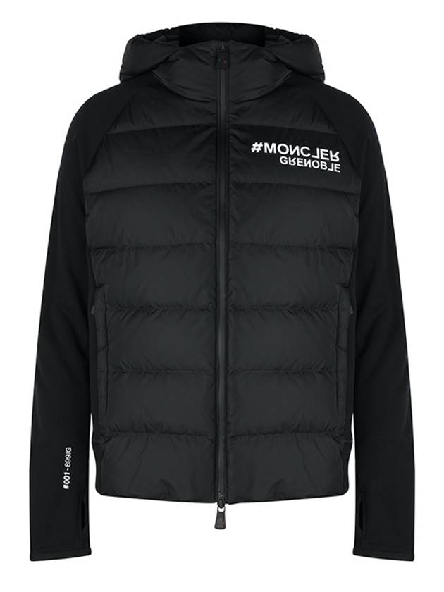 Grenoble Logo Cardigan Black - MONCLER - BALAAN 2