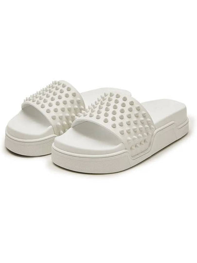 Women's Studded Slippers White - CHRISTIAN LOUBOUTIN - BALAAN 2