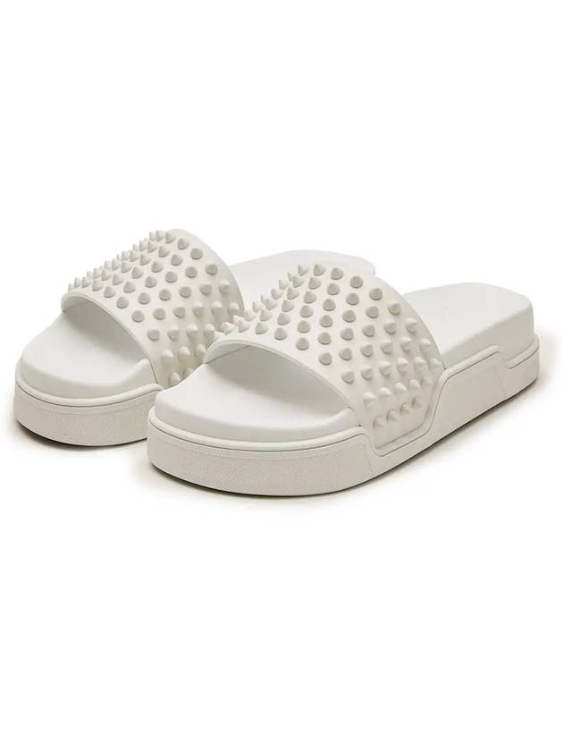 WoMen's Studded Slippers White - CHRISTIAN LOUBOUTIN - BALAAN 2