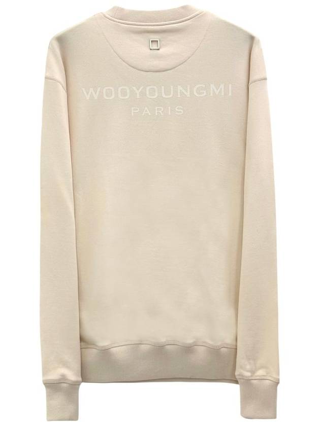 Back Logo Sweatshirt Beige - WOOYOUNGMI - BALAAN 4