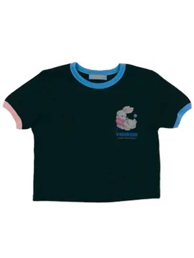 Romi Rabbit Short Sleeve T Shirt Black - VIBEREEN - BALAAN 1