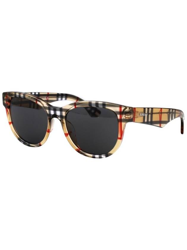 Eyewear Check Frame Sunglasses Beige - BURBERRY - BALAAN 3