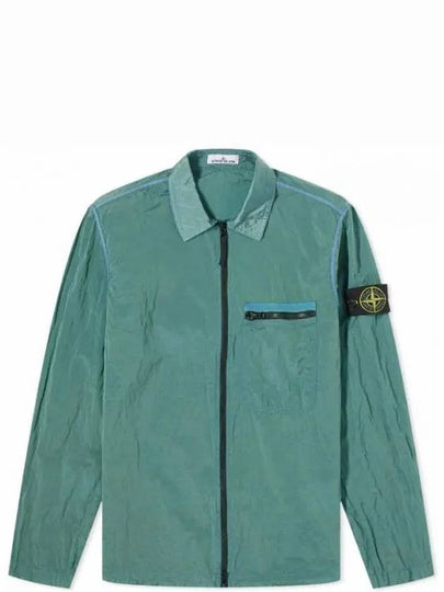 Nylon Metal Econyl Regenerated Zip-Up Jacket Green - STONE ISLAND - BALAAN 2