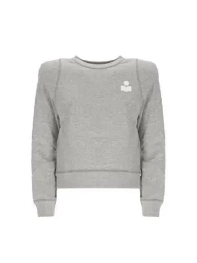 PrissaLogo Print Sweatshirt Grey - ISABEL MARANT - BALAAN 2