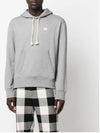 Face Logo Patch Cotton Hoodie Light Grey - ACNE STUDIOS - BALAAN 3