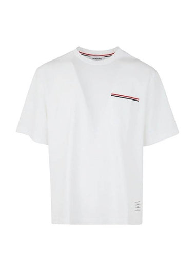 Pocket short sleeve t shirtMJS183A 073231000 - THOM BROWNE - BALAAN 1