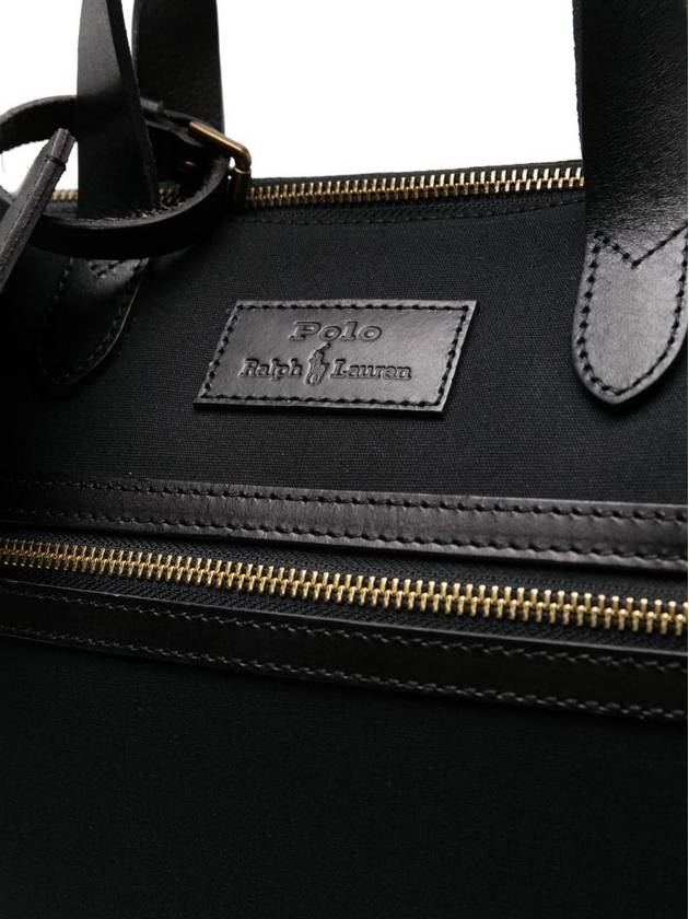 Logo Patch Tote Bag Black - POLO RALPH LAUREN - BALAAN 7