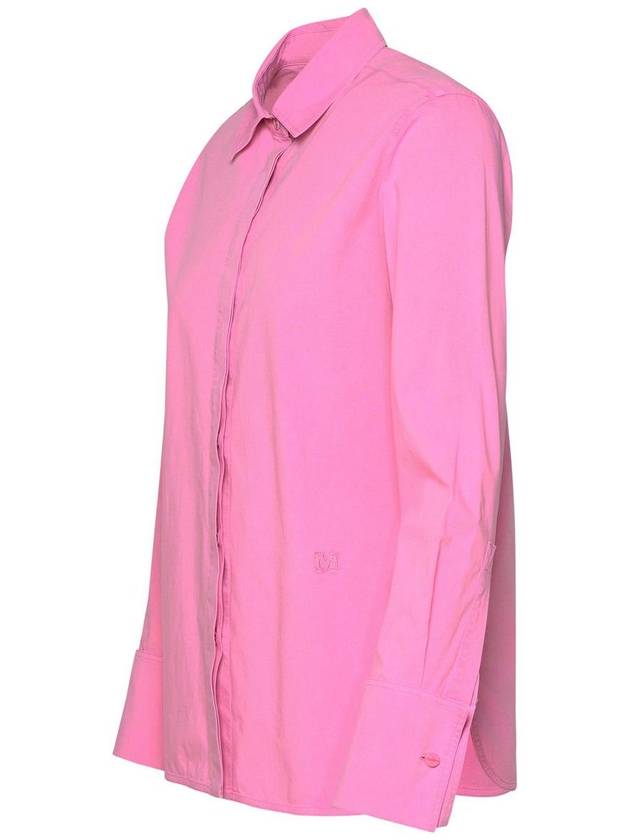 Max Mara 'Francia' Pink Cotton Shirt - MAX MARA - BALAAN 2