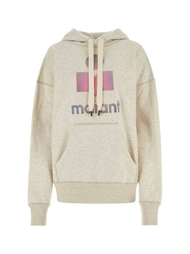 Pink Big Logo Hooded Top Beige - ISABEL MARANT - BALAAN 1