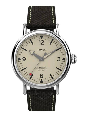 Timex Standard Quartz Cream Dial Men's Watch TW2V44100 - TIMEX - BALAAN 1