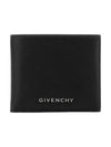 Metal Logo Grain Leather Half Wallet - GIVENCHY - BALAAN 4