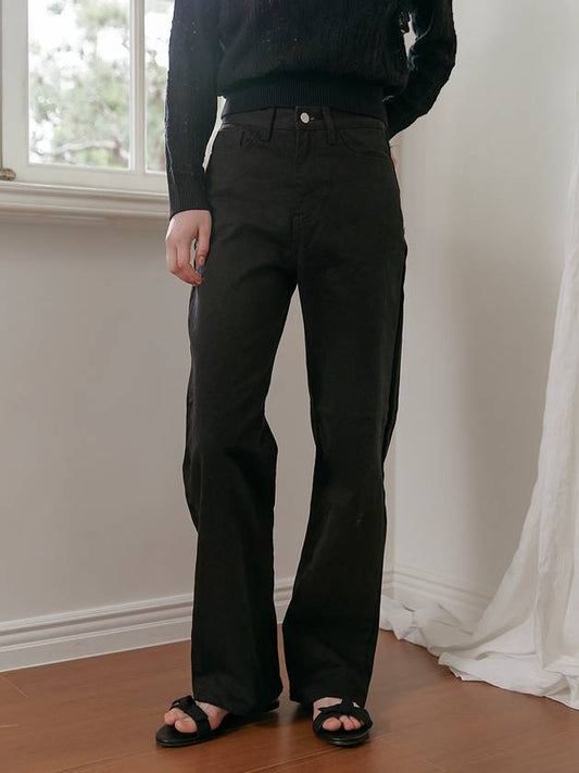 Women's Jeans Black MONDAY PANTS - TINA BLOSSOM - BALAAN 1