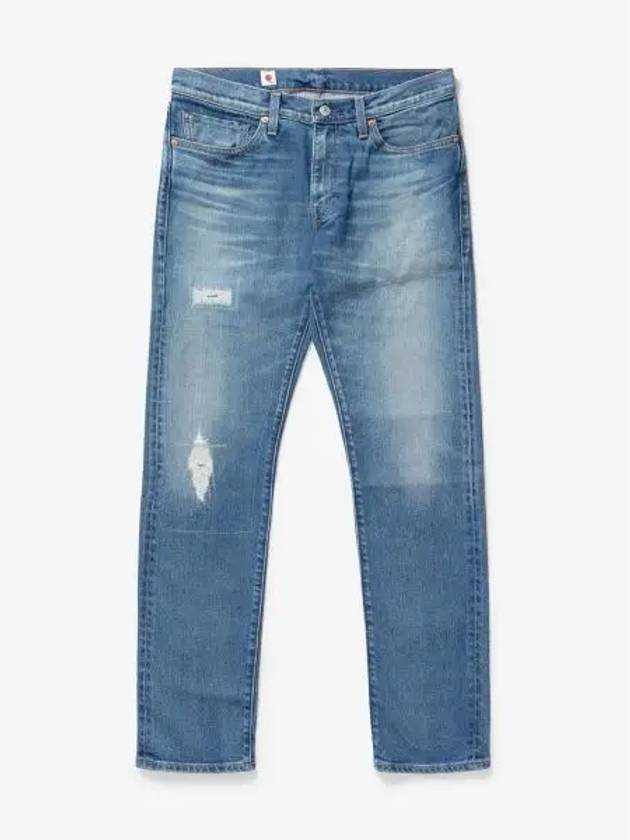 Slim Fit Denim Straight Jeans Blue - LEVI'S - BALAAN 2