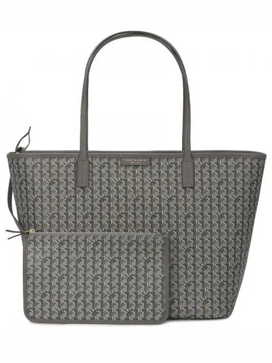 Zipper Tote Bag Gray - TORY BURCH - BALAAN 2