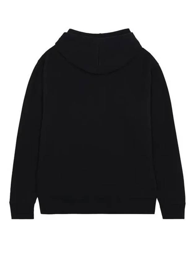 Embroidered Cordless Hoodie Black - MAISON KITSUNE - BALAAN 3