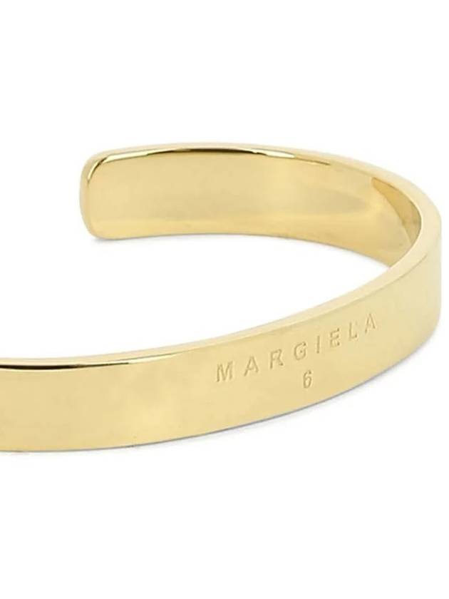 Minimal Logo Cuff Bracelet Gold - MAISON MARGIELA - BALAAN 3