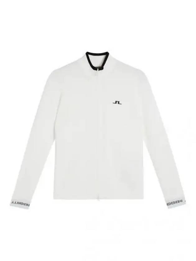 Almaida Full Zip Knit Top White - J.LINDEBERG - BALAAN 2