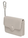 Dot Compact Keyring Card Wallet Warm Grey - LE MASQUE - BALAAN 3