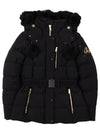 Gold Cambria Down Jacket Black Shearling Black - MOOSE KNUCKLES - BALAAN 2