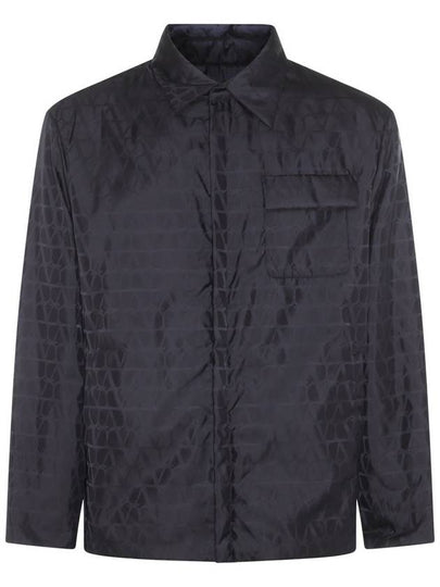 V Monogram Reversible Nylon Jacket Black - VALENTINO - BALAAN 2