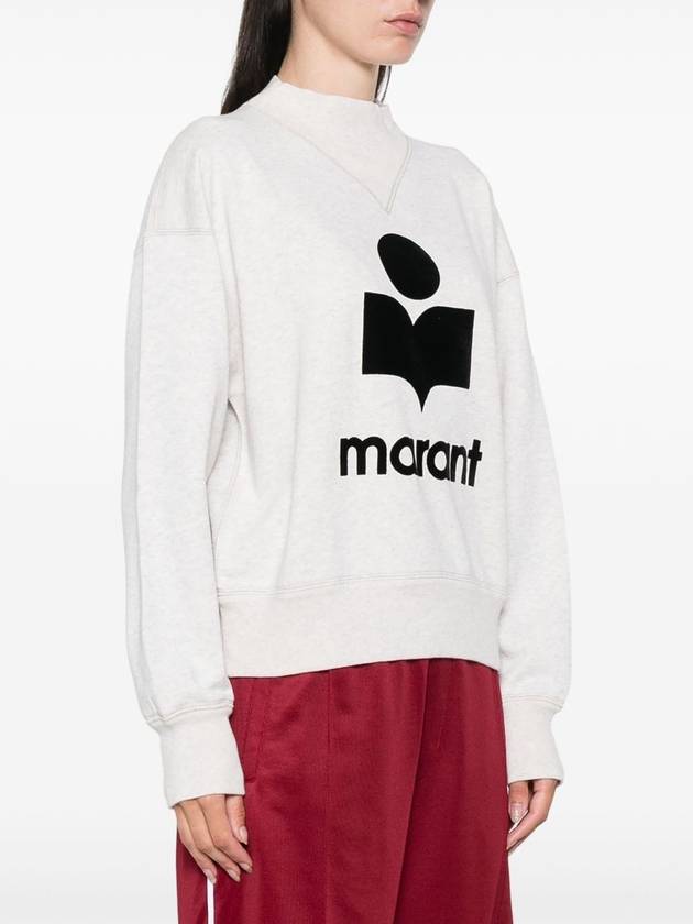 Moby Logo Print Sweatshirt Ecru - ISABEL MARANT - BALAAN 4