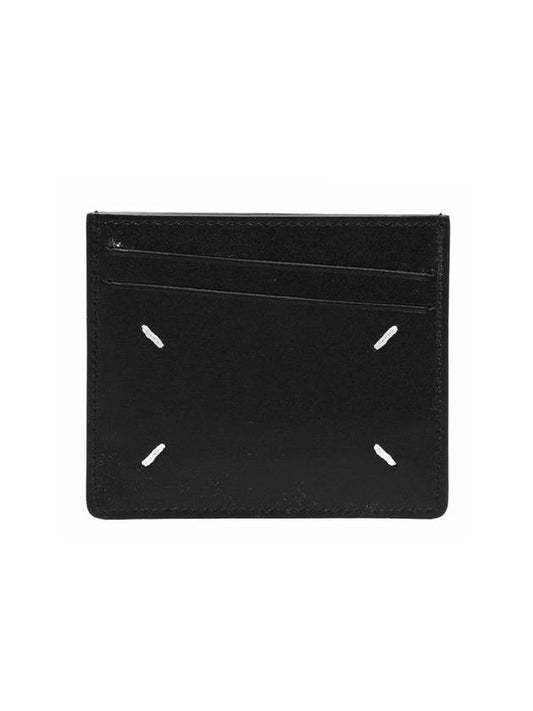Stitch Diagonal Card Wallet Black - MAISON MARGIELA - BALAAN 1