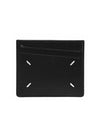 Stitch Diagonal Card Wallet Black - MAISON MARGIELA - BALAAN 1