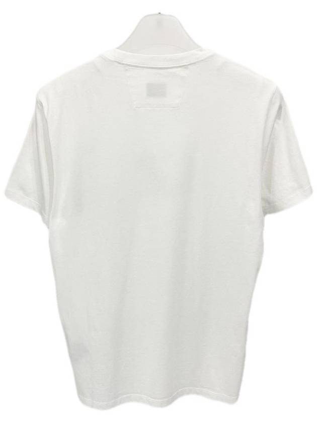 Tonal Logo Short Sleeve T-Shirt White - CP COMPANY - BALAAN 4