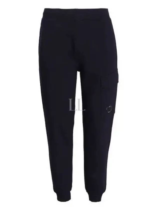 Diagonal Fleece Cargo Track Pants Navy - CP COMPANY - BALAAN 2