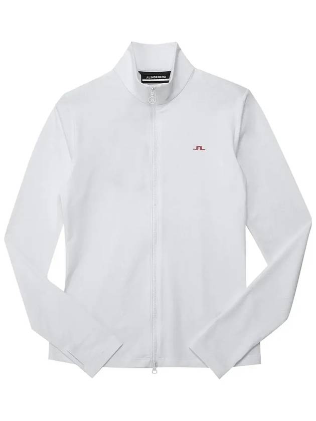 Women's Chet Brushed Mid Layer Jacket White - J.LINDEBERG - BALAAN 6