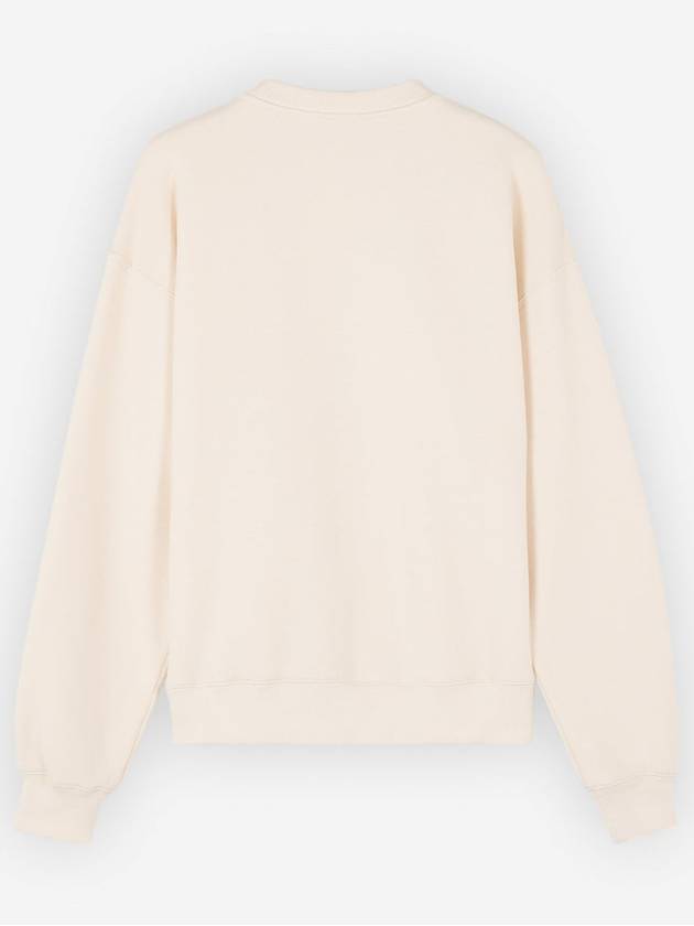 Women's Racing Fox Sweatshirt Beige - MAISON KITSUNE - BALAAN 3