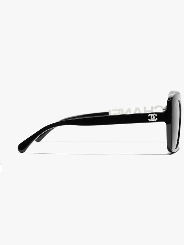 Eyewear Logo Square Sunglasses Black - CHANEL - BALAAN 5