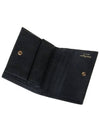 Gancini Compact Half Wallet Black - SALVATORE FERRAGAMO - BALAAN 7