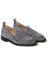 Men's Varsity Suede Loafers Grey - THOM BROWNE - BALAAN 4