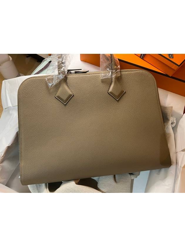 Victoria Light Brief Case Beige Marfa - HERMES - BALAAN 6